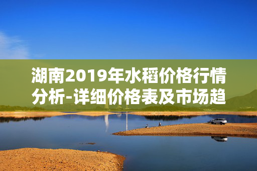 湖南2019年水稻价格行情分析-详细价格表及市场趋势分析