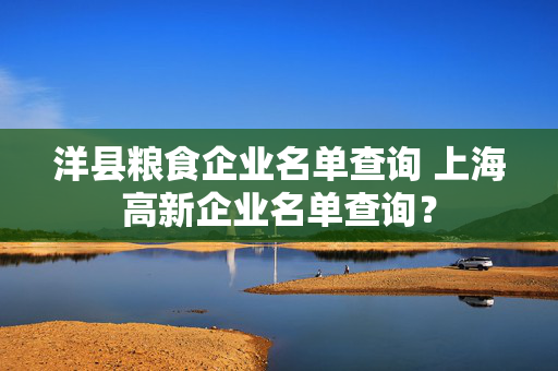 洋县粮食企业名单查询 上海高新企业名单查询？