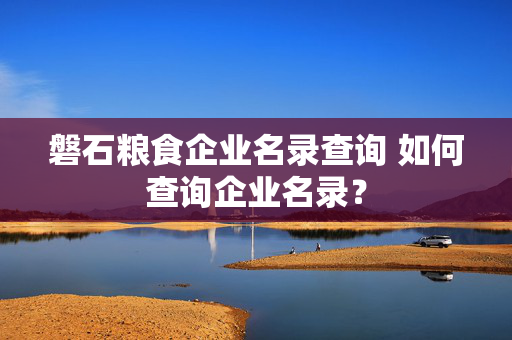 磐石粮食企业名录查询 如何查询企业名录？