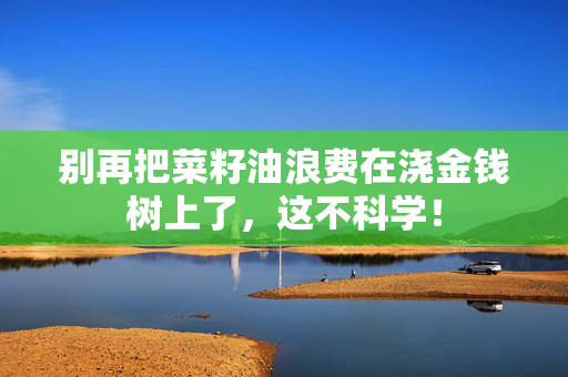 别再把菜籽油浪费在浇金钱树上了，这不科学！