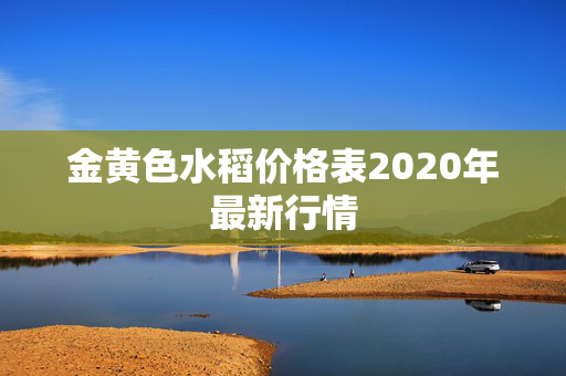 金黄色水稻价格表2020年最新行情