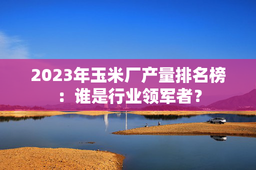 2023年玉米厂产量排名榜：谁是行业领军者？