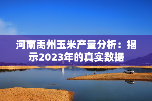 河南禹州玉米产量分析：揭示2023年的真实数据