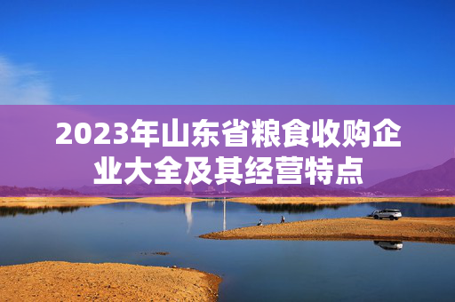 2023年山东省粮食收购企业大全及其经营特点