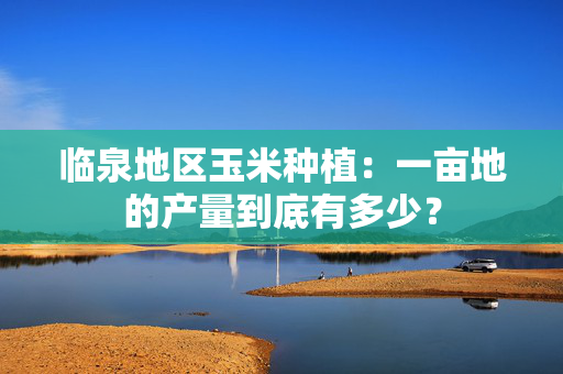 临泉地区玉米种植：一亩地的产量到底有多少？